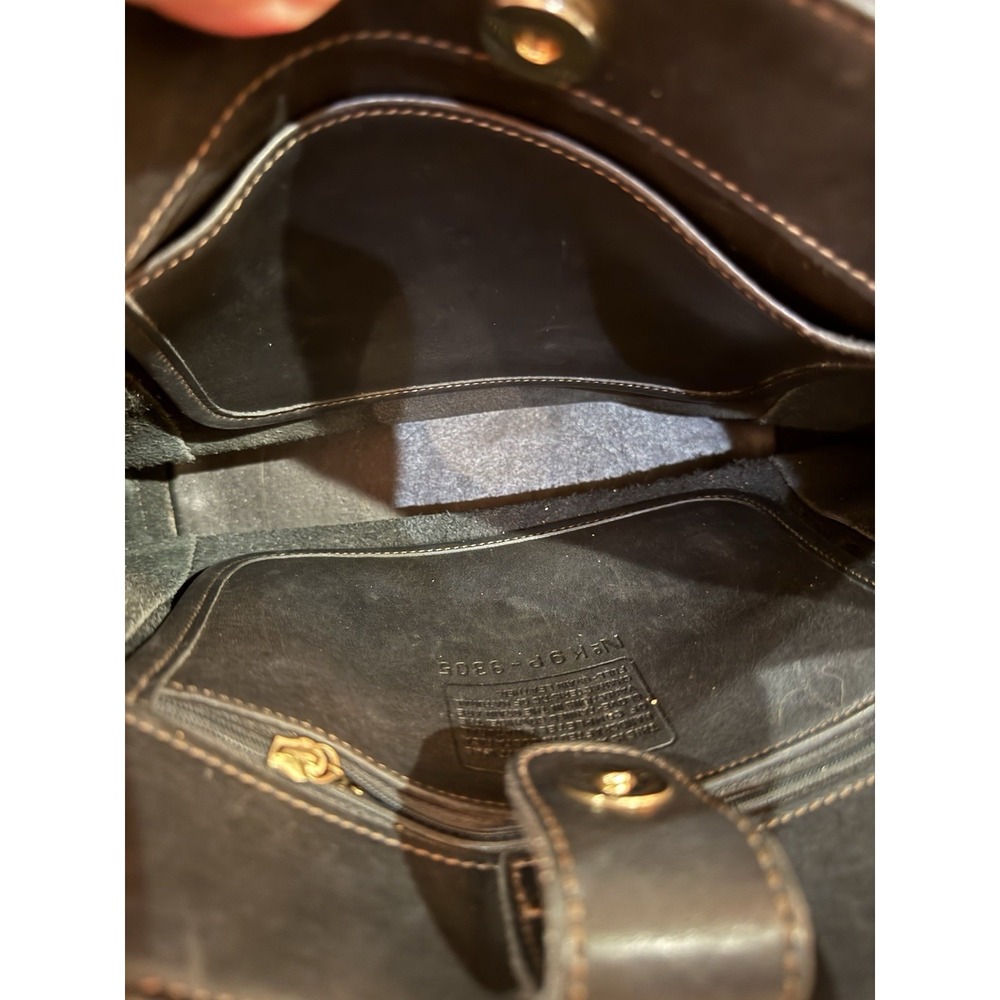 Vintage Coach Bleeker Bucket Bag Leather Shoulder Tote Purse 9305 Black - Picture 10 of 16